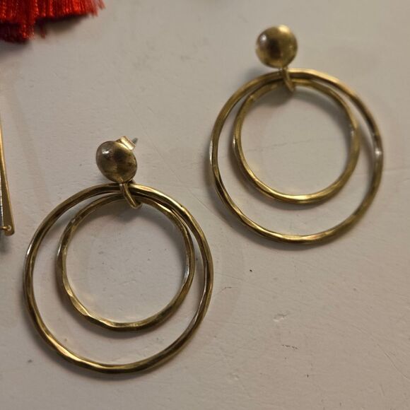 Set of gold earrings - Picture 2 of 6